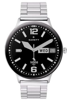 Smartwatch męski Garett Quantum Glow srebrny stalowy AMOLED 1,43″ + pasek skórzany (4).jpg